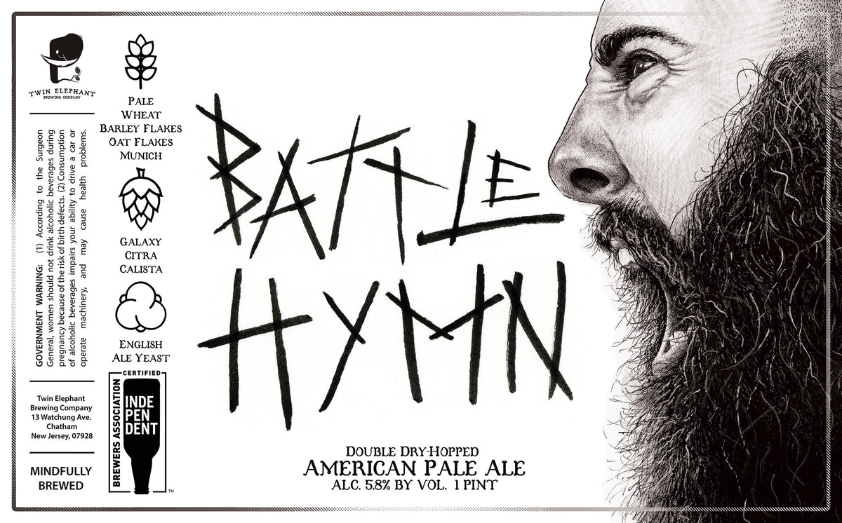 Battle Hymn 1/6 Keg Twin Elephant Brewing Company