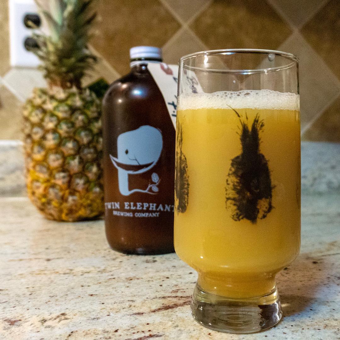 Pineapple Glass - Twin Elephant Brewing Company