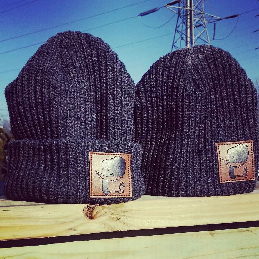 Lumberjack Leather Patch Beanie