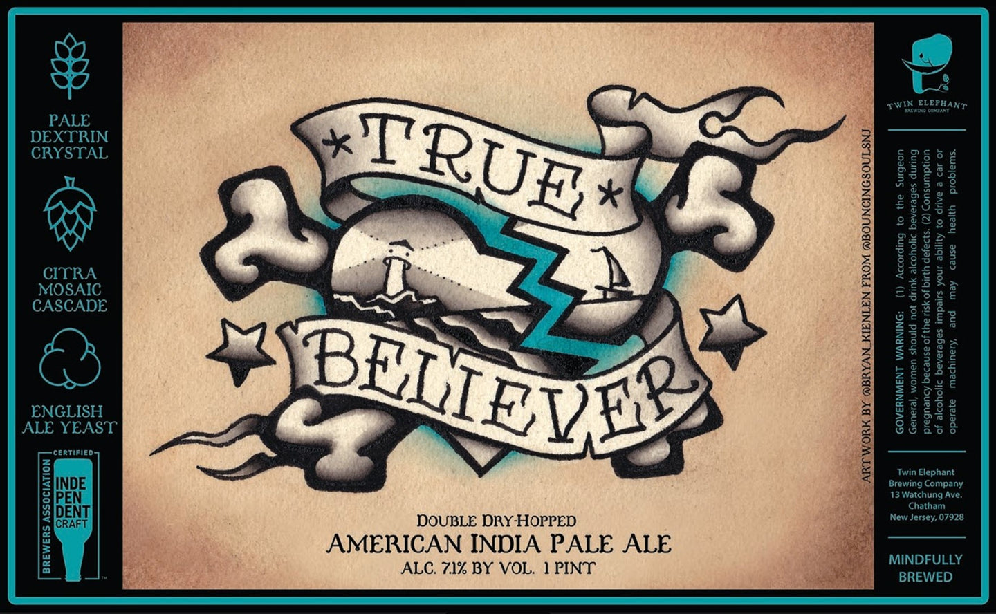 True Believer - Four Pack – Twin Elephant Brewing Company